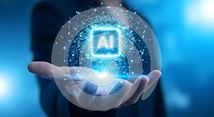 Artificial Intelligence Concept: Analytic Automation and Autonomous Brain