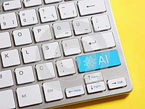 Artificial Intelligence concept. Machine learning and computer technologies