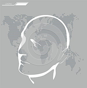 Artificial intelligence concept vector image photo