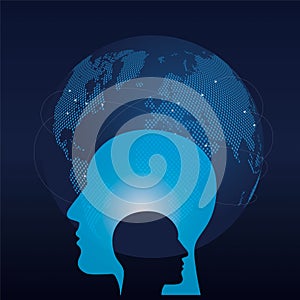 Artificial intelligence concept vector image photo