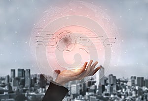 Artificial Intelligence Core with Digital Data Circuit Vouch