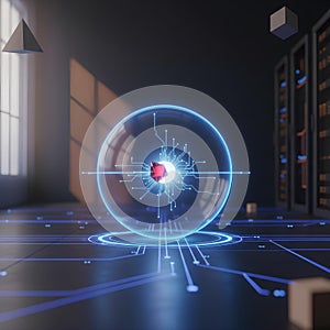 Artificial Intelligence Core Protected in Quantum Data Sphere