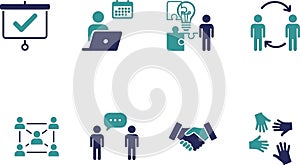 Artificial intelligence data management communication and technology concept with server database headset ai system virtual