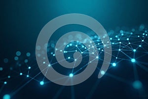 Artificial Intelligence Data Processing Technology Background With Neural Network Concept