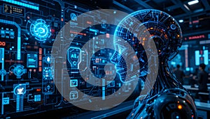 Artificial Intelligence and Data Science â Machine Learning and AI-Powered Computing Concept