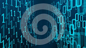 Artificial intelligence database security, big data binary code cyberspace