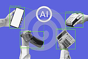Artificial intelligence detecting and labeling electronic devices for data annotation photo