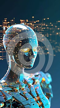 Artificial Intelligence digital concept.