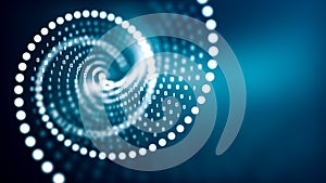 Artificial intelligence DNA molecule concept