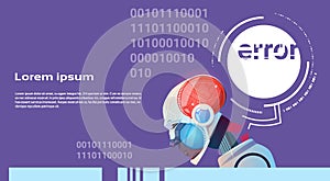 Artificial Intelligence Error Modern Robot Brain Technology