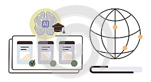 Artificial Intelligence in Global Online Learning and Education Technology Applications