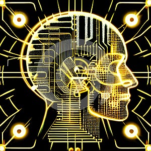 artificial intelligence - head shape - AI