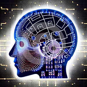 artificial intelligence - head shape - AI