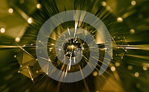 Artificial Intelligence. High speed data stream. Big Data Concept. Computer Mind