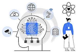 Artificial Intelligence and Human Integration with Data Networks, Robotics, and Technology Applications