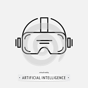 Artificial intelligence icon design.