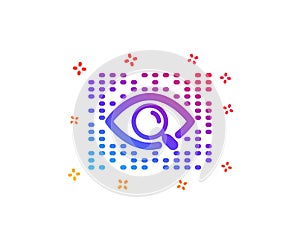 Artificial intelligence icon. Search ai sign. Vector