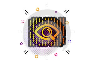 Artificial intelligence icon. Search ai sign. Vector