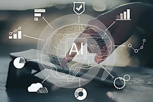 Artificial intelligence and innovation concept