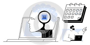 Artificial Intelligence Integration in Work Planning and Task Management Concept