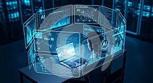 Artificial intelligence interface with data analytics