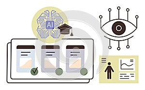 Artificial Intelligence in Learning, Decision-Making, and Data Visualization