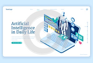 Artificial intelligence in daily life banner