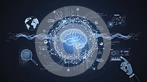 Artificial Intelligence and Machine Learning Concept