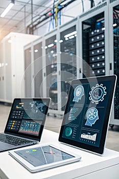 AI and machine learning with IoT and automation photo