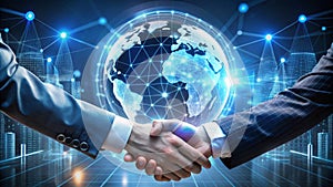 Artificial intelligence, machine learning Robotic and human hands