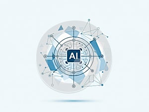 Artificial intelligence network concept