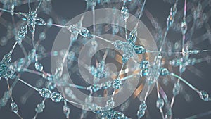 Artificial Intelligence Neural Network 3D render