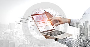 Artificial intelligence processing data through a cloud computing neural network. Fermion