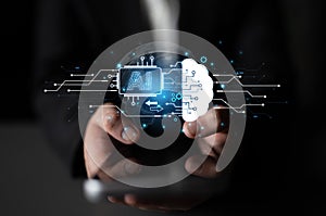 Artificial intelligence processing data through a cloud computing neural network. Fermion