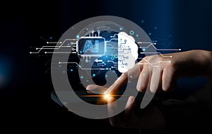 Artificial intelligence processing data through a cloud computing neural network. Fermion