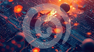 Artificial intelligence processing data on complex circuit board