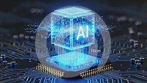 Artificial intelligence processing data cube on cpu