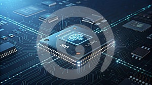Artificial Intelligence Processor Chip Concept with LLM Technology