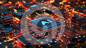 Artificial Intelligence on processor in computing system, AI machine learning innovation