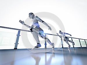Artificial intelligence robot or cyborg competition