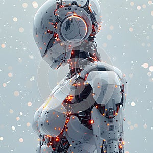 Artificial Intelligence Robot Design Concept Illustration