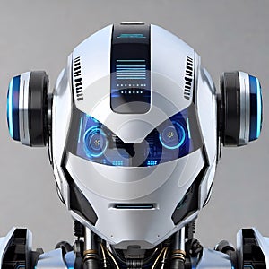 artificial intelligence - robot head - AI