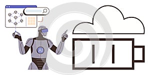 Artificial Intelligence Robot Interacting with Data and Cloud Technology for Advanced Computing Solutions