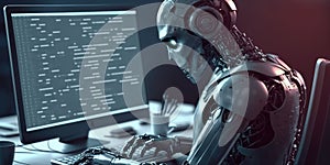 Artificial intelligence robot using computer software for gpt binary coding