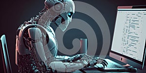 Artificial intelligence robot using computer software for gpt binary coding