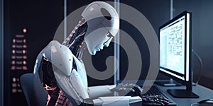 Artificial intelligence robot using computer software for gpt binary coding