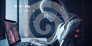 Artificial intelligence robot using computer software for gpt binary coding