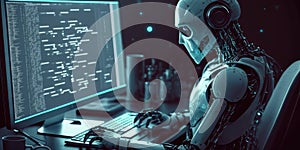 Artificial intelligence robot using computer software for gpt binary coding