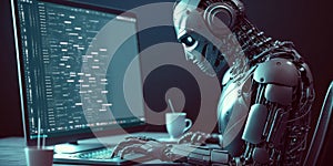 Artificial intelligence robot using computer software for gpt binary coding