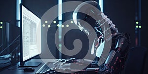 Artificial intelligence robot using computer software for gpt binary coding